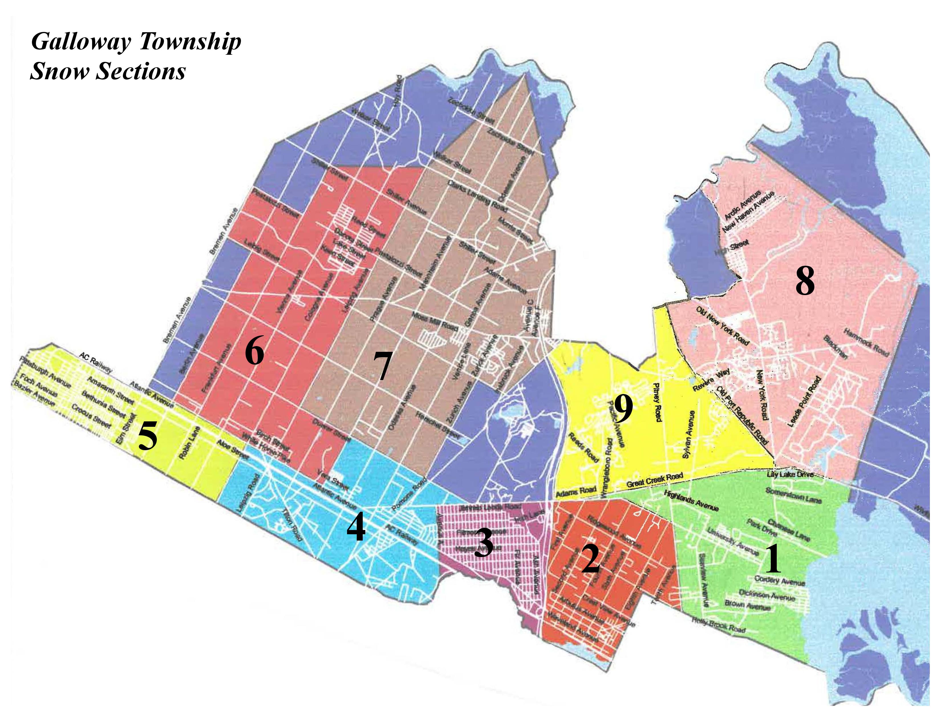 Snow Section Map