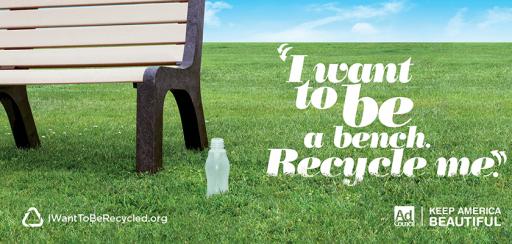 I Want to be Recycled, Plastic Bottle to Bench