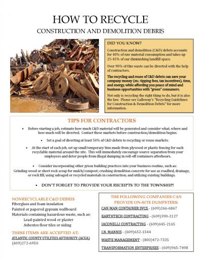 Construction & Demolition Debris Recycling Page 2