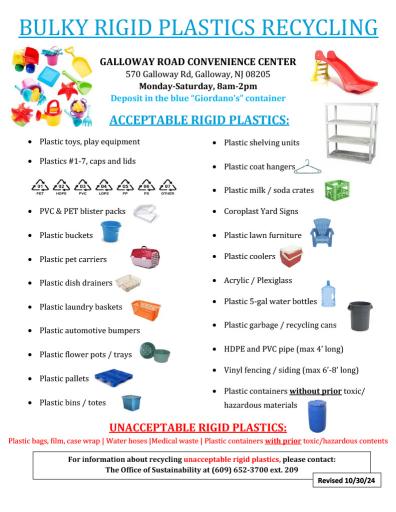 Bulky Rigid Plastics Recycling