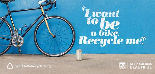 I Want to be Recycled, Can to Bike